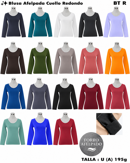 SY101 - Blusa Termica Cuello Redondo 195g