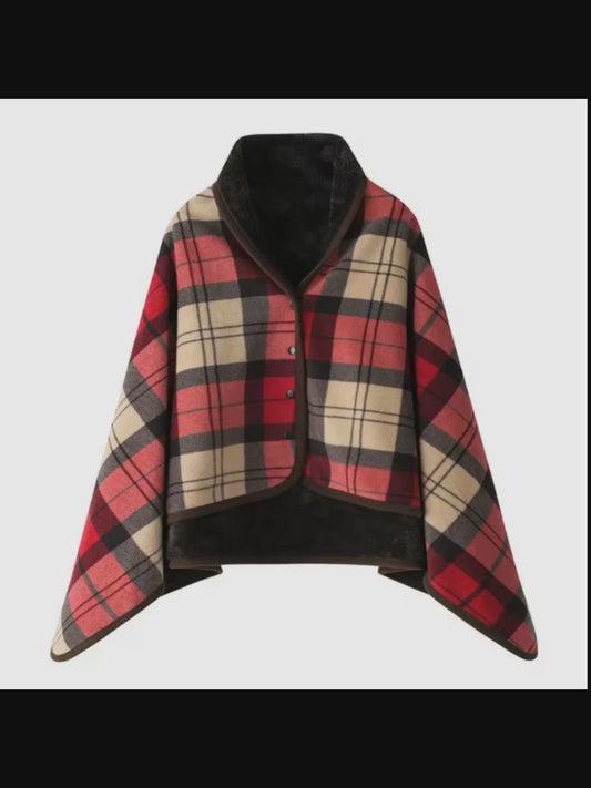 VPON01 - Cobija tipo capa con peluche